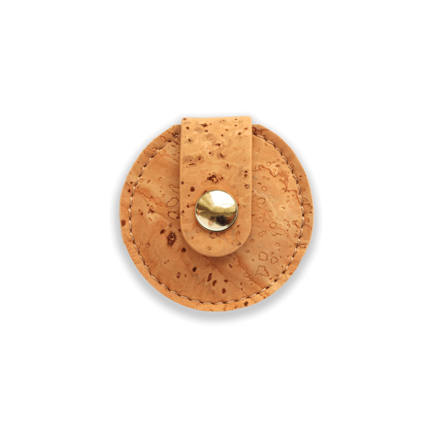 AirTag Holder For Dog Collar Waterproof #style_natural-vegan-cork