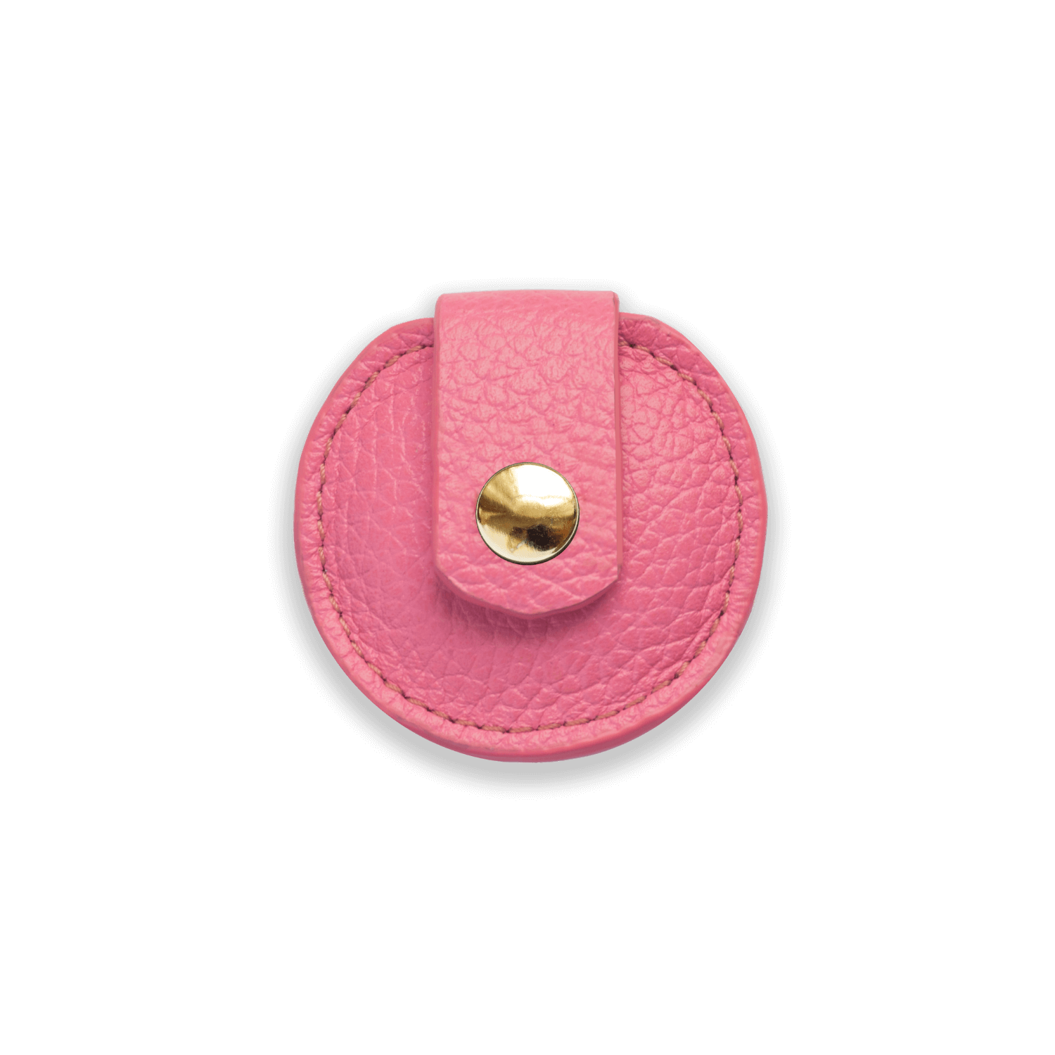 Leather AirTag Holder For Dog #style_rose-pink-leather